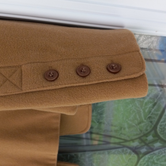 Jessica Wool Cashmere blend Tan Blazer Size 14P Lined, Faux Pockets Excel. Cond. - Picture 8 of 11